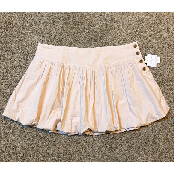 NEW American Eagle Stretch Bubble Mini Skort Skirt Mid-Rise Hushed Violet 14 - Picture 5 of 12